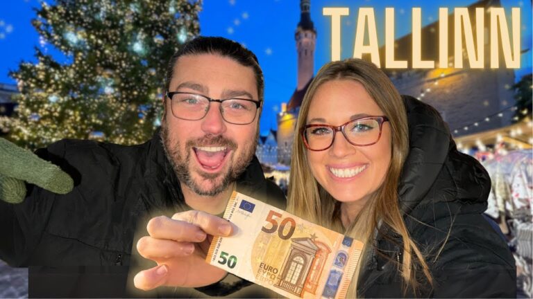 ESTONIA!! €50 Christmas Market FOOD Tour in TALLIN 2024! 🇪🇪