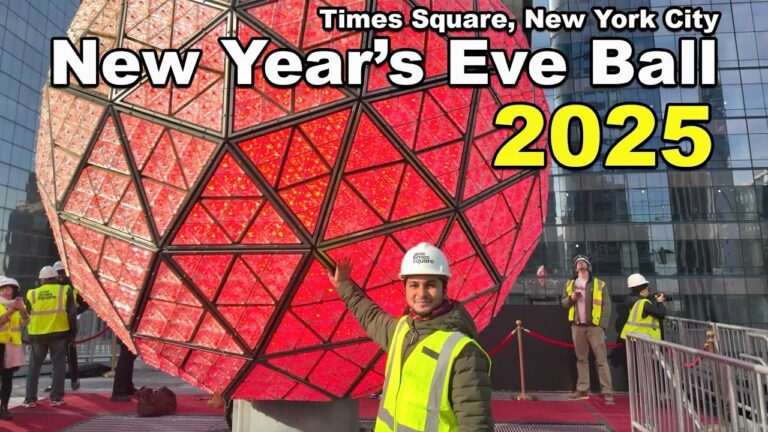 New York City Times Square New Year’s Eve 2025 Ball Crystal Installation